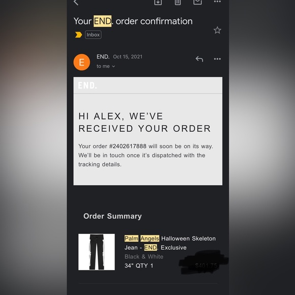 Palm Angels Skeleton Jeans - Picture 8 of 8